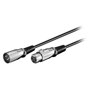 XLR HAN-HUN KABEL 2LEDER SKRMET 2m