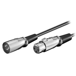 XLR HAN-HUN KABEL 6m SORT