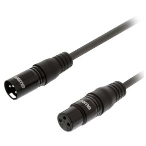 XLR HAN-HUN KABEL 2LEDER SKRMET 10m MRKEGR BALANCERET