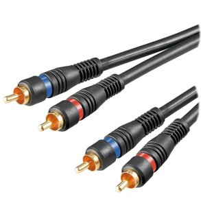 Phonokabel High-end 10m forgyldt