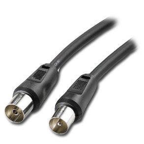 COAX HAN-COAX HUN KABEL 1m SORT