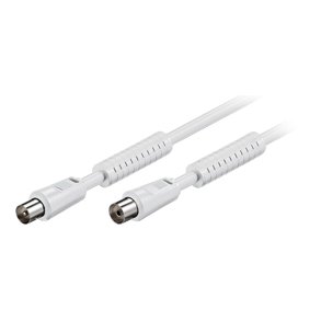 COAX HAN-COAX HUN HVID KABEL 2.5m FERRIT