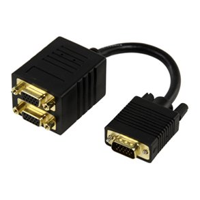 VGA ADAPTER DB15HAN-2xDB15HUN FORGYLDT SPLITTER