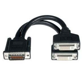 LFH-59 HAN TIL 2 STK DVI-I ADAPTER 20cm