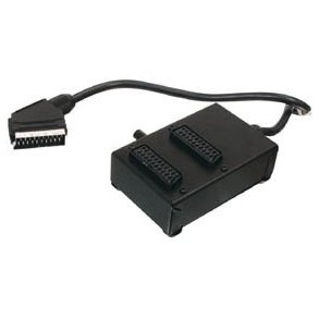 SCARTSWITCH m. 2 HUN I BOKS+HAN P� KABEL