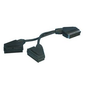 SCART Y KABEL 1HAN/2HUN 15cm