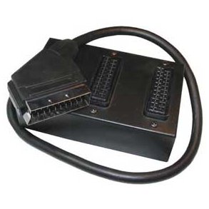 SCART FORDELERBOKS 2xHUN+HAN P� KABEL