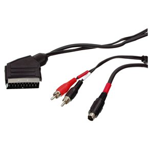 2PHONO+S-VHS TIL SCART 1.5M