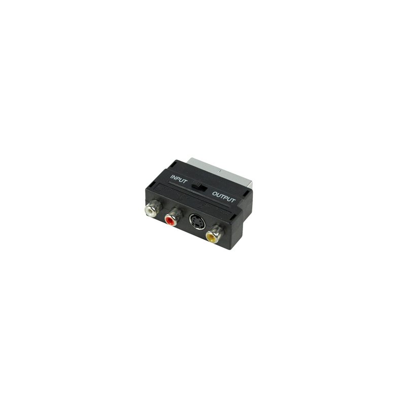 SCART ADAPTER/3xPHONO+S-VHS/SWITCH