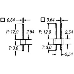 STIFTRKKE LIGE 2.54mm 1x36P 12.9mm LANG