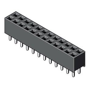 HUN PINRKKE 2x20 POLER 2.54mm