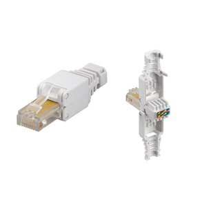 RJ45 8/8 MODULARSTIK SAMLES UDEN BRUG AF V�RKT�J CAT5e