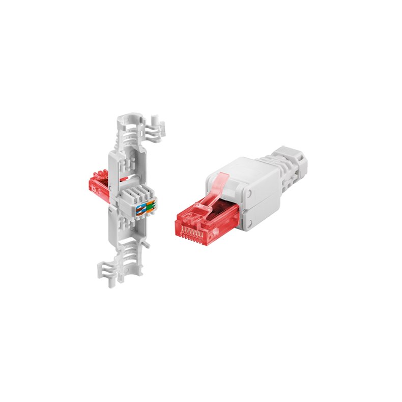 RJ45 8/8 MODULARSTIK SAMLES UDEN BRUG AF VRKTJ CAT6