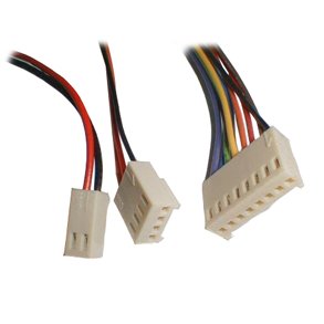 HUNSTIK m. 30cm PMONTERET KABEL 2PL PITCH 2.54mm