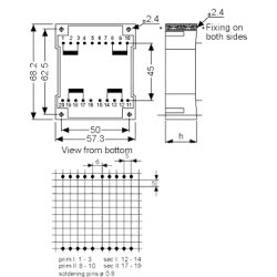 TRANSFORMATOR 2x15V/2X15VA (30VA)