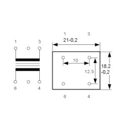 LF TRANSFORMATOR 1:2 5R/30R
