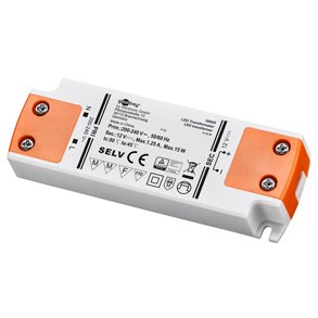 LED TRANSFORMER 0.5-15W 12VDC IKKE DMPBAR