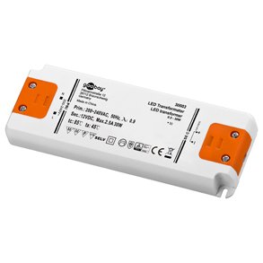 LED TRANSFORMER 0.5-30W 12VDC IKKE DMPBAR