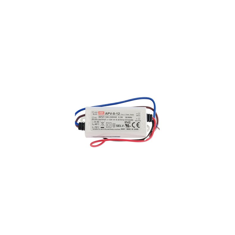 LED DRIVER 230 TIL 12V/667mA 8W IKKE DMPBAR