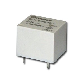 Finder rel 3Vdc/10A 25 Ohm 1 omskifter 36.11 5pins