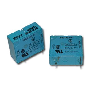 PRINTREL 24VDC/5A 1K2 OHM 1POLET SLUTTE (NO) SIEMENS V23057-B0006-A102 4PINS