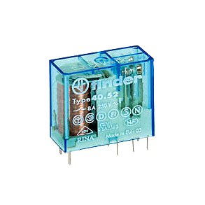 FINDER PRINTREL 24VDC/8A 1K2 OHM 2POLET 40.52 8PINS