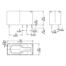 REL 24VDC/12A 2POLET OMSKIFTER 8PINS SONG CHUAN 888N-2CC-F-CE