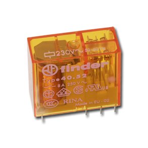 FINDER REL 230VAC/8A 28K0 OHM 2SKIFTE 40.52 8PINS