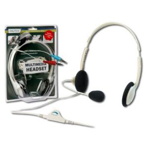 HOVEDTELEFON STEREO m. MIKROFON m. 2x3.5mm JACKSTIK