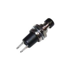 RINGETRYK METALGEVIND SORT OFF-(ON) 125V/1A 7mm