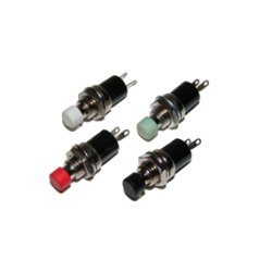 RINGEAFBRYDER METALGEVIND HVID ON-(OFF) 125V AC/1A 7mm