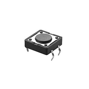 Taktil kontakt 12x12mm/PCB 4.3mm NO-SPST 12VDC/50mA