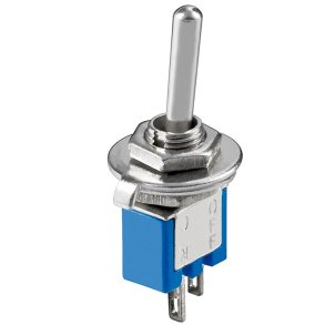 Vippeafbryder 1pl on-off 5mm SPST 125Vac/3A