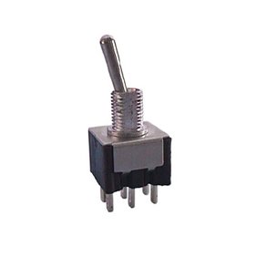Vippekontakt 2pl on-on 6.5mm DPDT 125Vac/28Vdc 3A