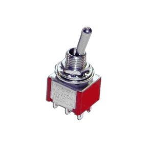 Vippekontakt 2pl on-on 6.5mm DPDT 125Vac/28Vdc 5A