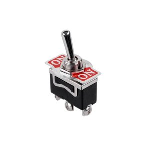 Vippeomskifter 1pl on-on SPDT 12mm 250V/10A