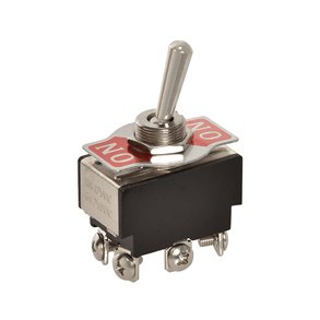 Kraftig vippeomskifter 2pl on-on DPST 12mm 250V/6A