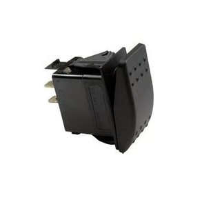 Vippeafbryder 1pl on-off 12V/20A sort SPST montagehul 36.8x21mm IP66/68