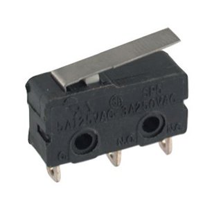 MICROSWITCH med ARM 5A 125/250VAC 3.2mm TERMINALER