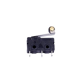 MICROSWITCH med RULLE P ARM 3A 125/250VAC 3.2mm TERMINALER