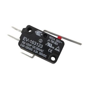 MICROSWITCH med ARM 16A 125/250VAC 4.8mm TERMINALER