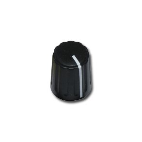 PRES KNAP m. MARKERING SORT/SORT =13.5 =6mm