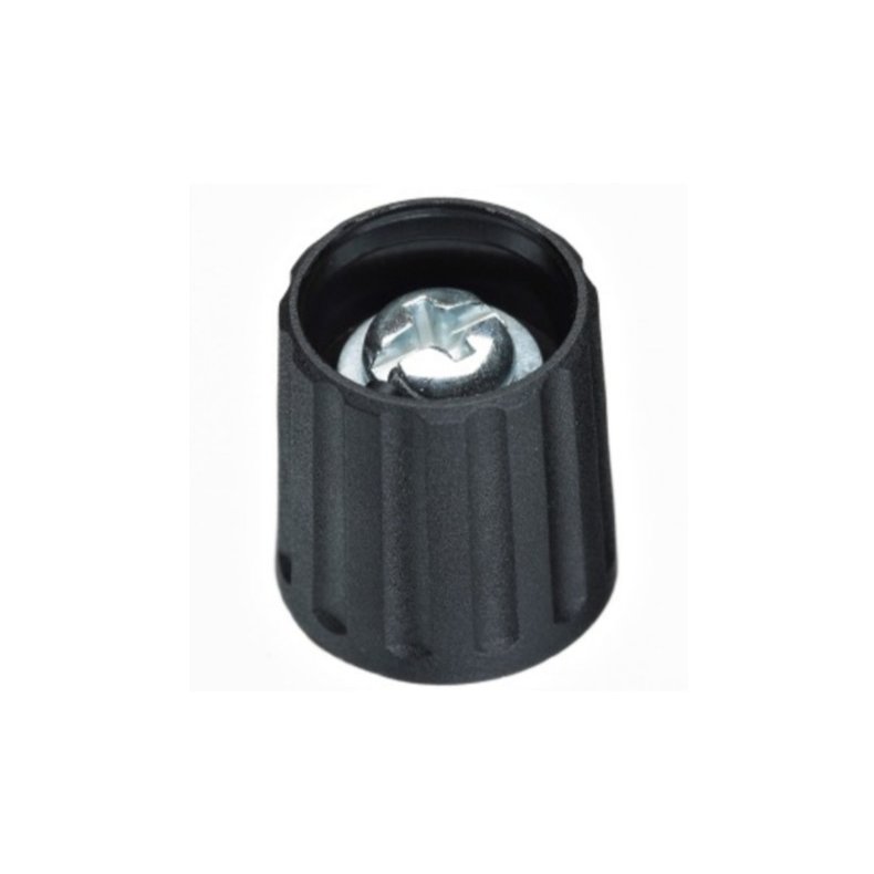 Ritel knap 2615603 for 6mm aksel 15mm sort