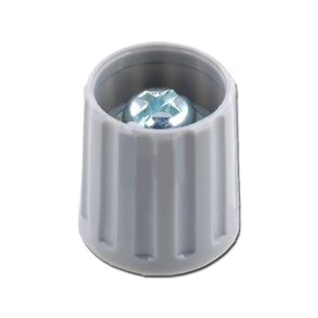 KNAP GR m. CENTERBEFSTELSE 15/6mm