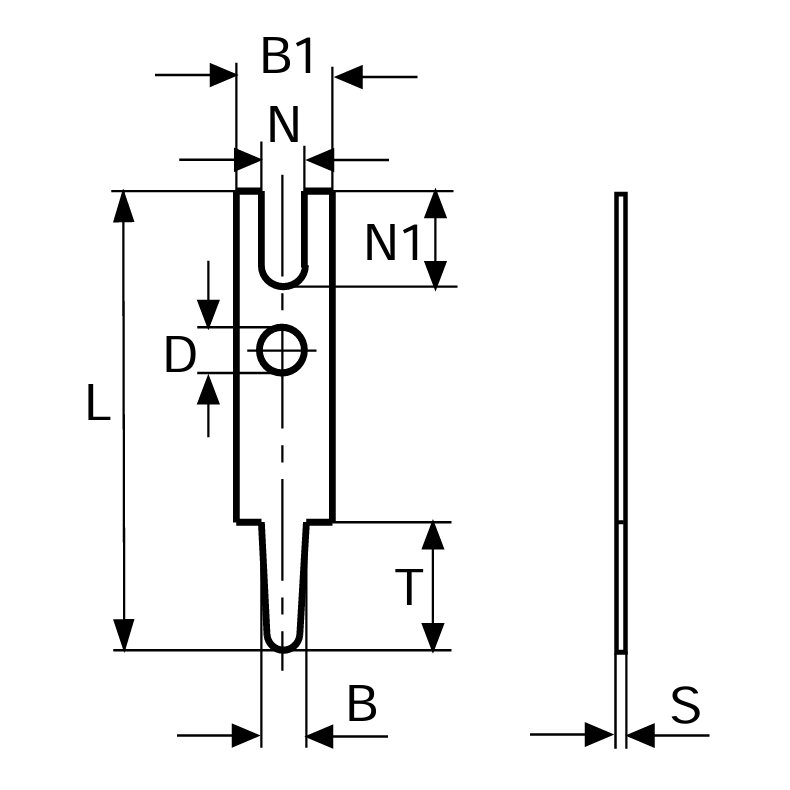 Loddespyd til 1-1.1mm hul