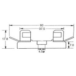 Sikringsholder ben til 6x32mm sikringer