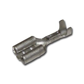 KABELSKO HUN 6.3x0.8mm 0.5-1.5mm UISOLERET FORTINNET MESSING