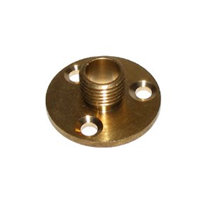 FLANGE MED NIPPEL MESSING M10 25x10mm