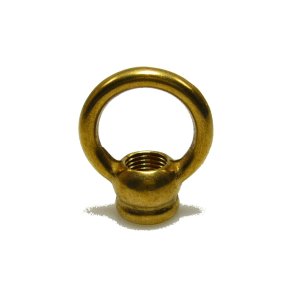 Messing ringnippel med indvendigt gevind M10x1mm ben model 28/33x4 mm