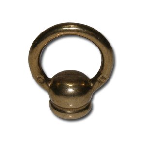 Messing ringnippel med indvendig gevind M10x1mm lukket model 28/33x4 mm